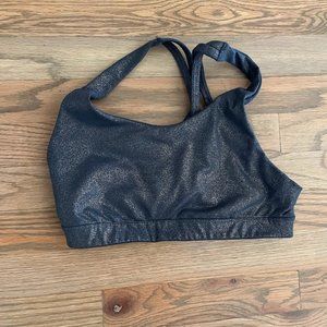 Old Navy Grey Glitter Sports Bra - M